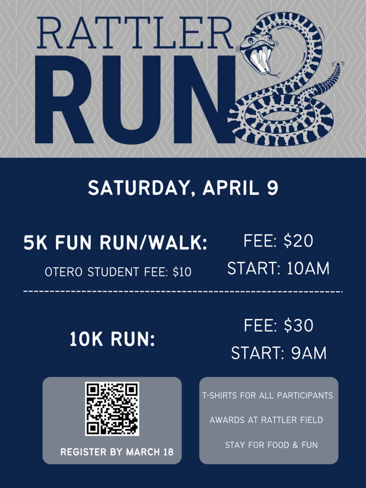 Poster for Rattler Run on April 9th