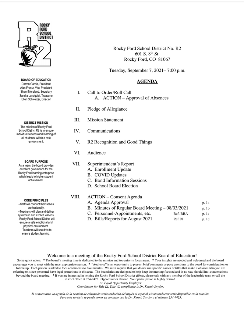 Agenda