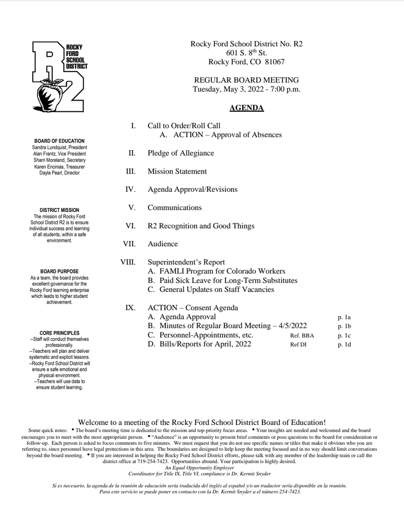 Agenda